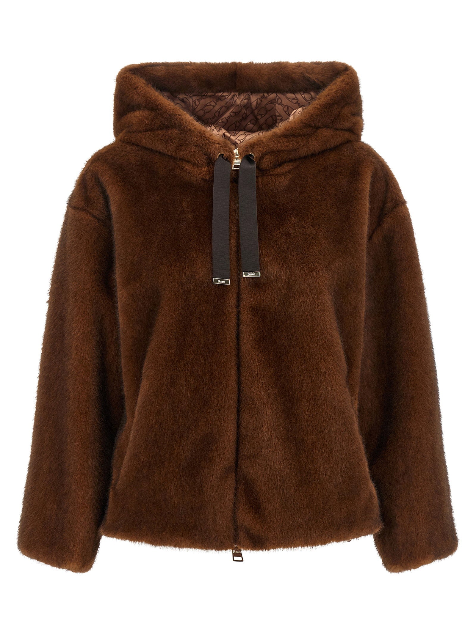 Herno Faux Fur Bomber Jacket