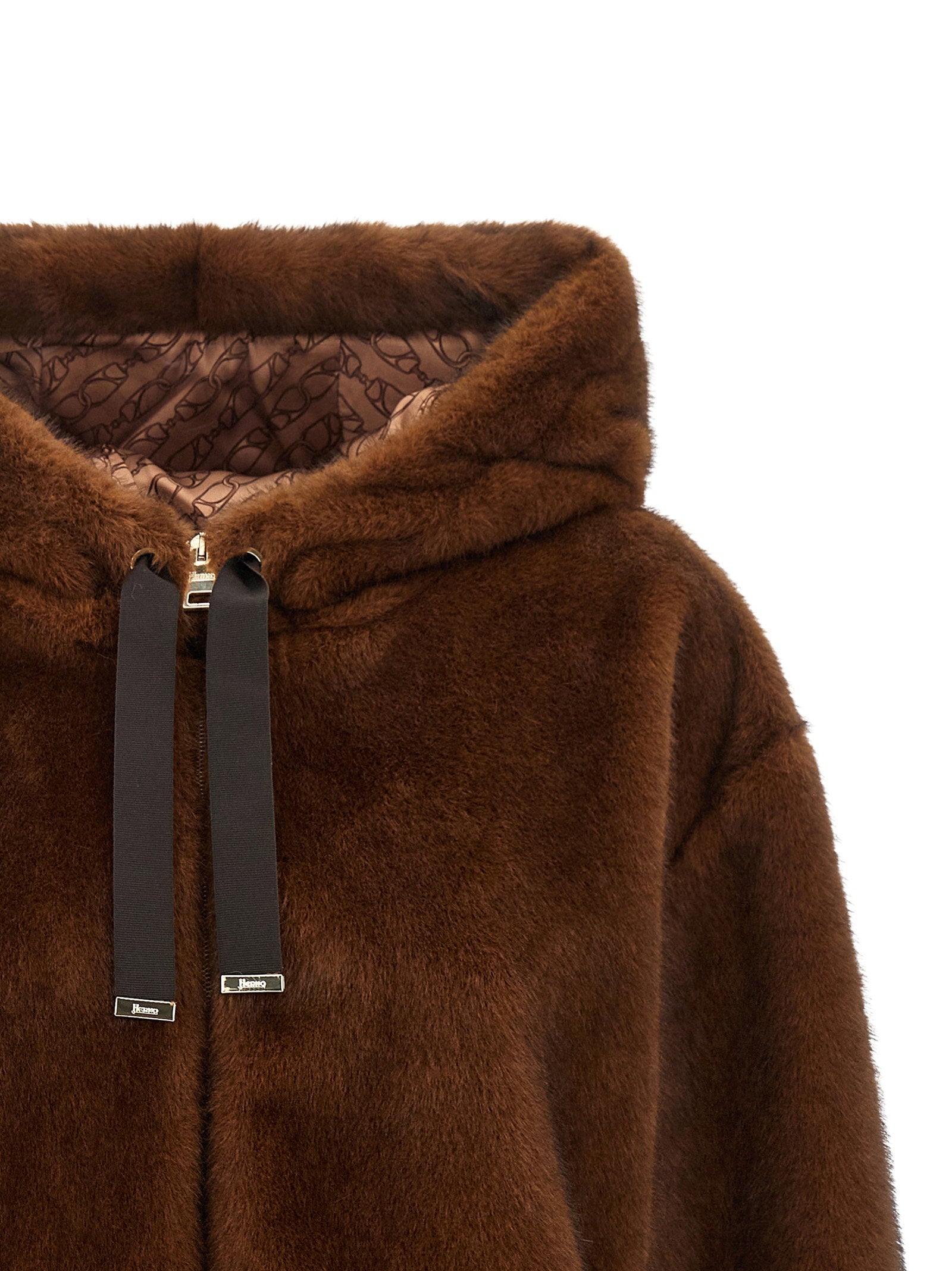 Herno Faux Fur Bomber Jacket