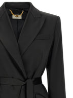Elisabetta Franchi Stretch Satin Blazer