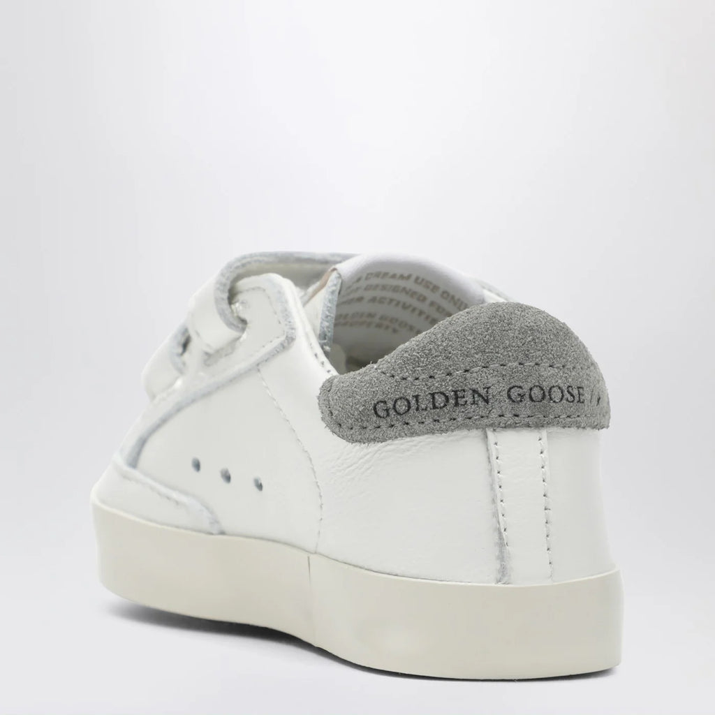 Golden Goose White/beige Old School baby trainers with duck motif