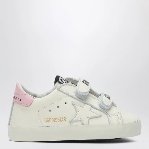 Golden Goose Set Sneakers Baby School white/pink with socks