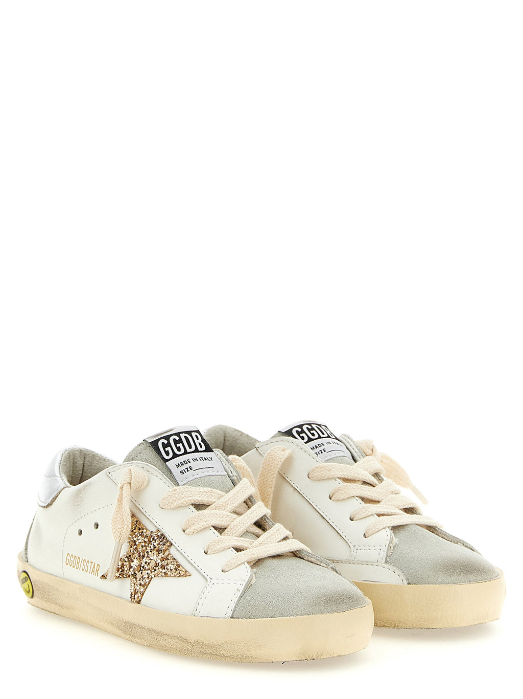 Golden Goose Super-star Sneakers With Glitter Detail