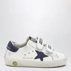 Golden Goose Old School sneakers in white/blue leather
