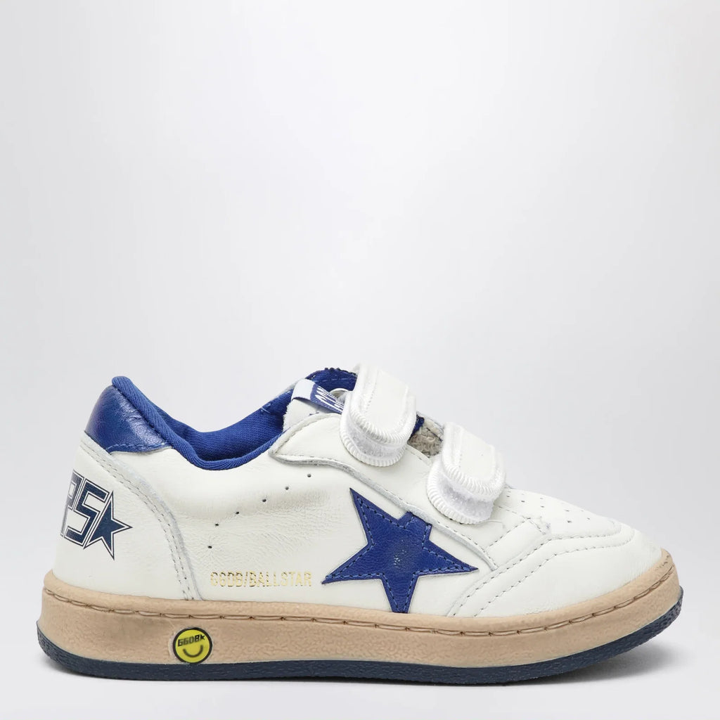 Golden Goose Ball Star sneakers in white/blue