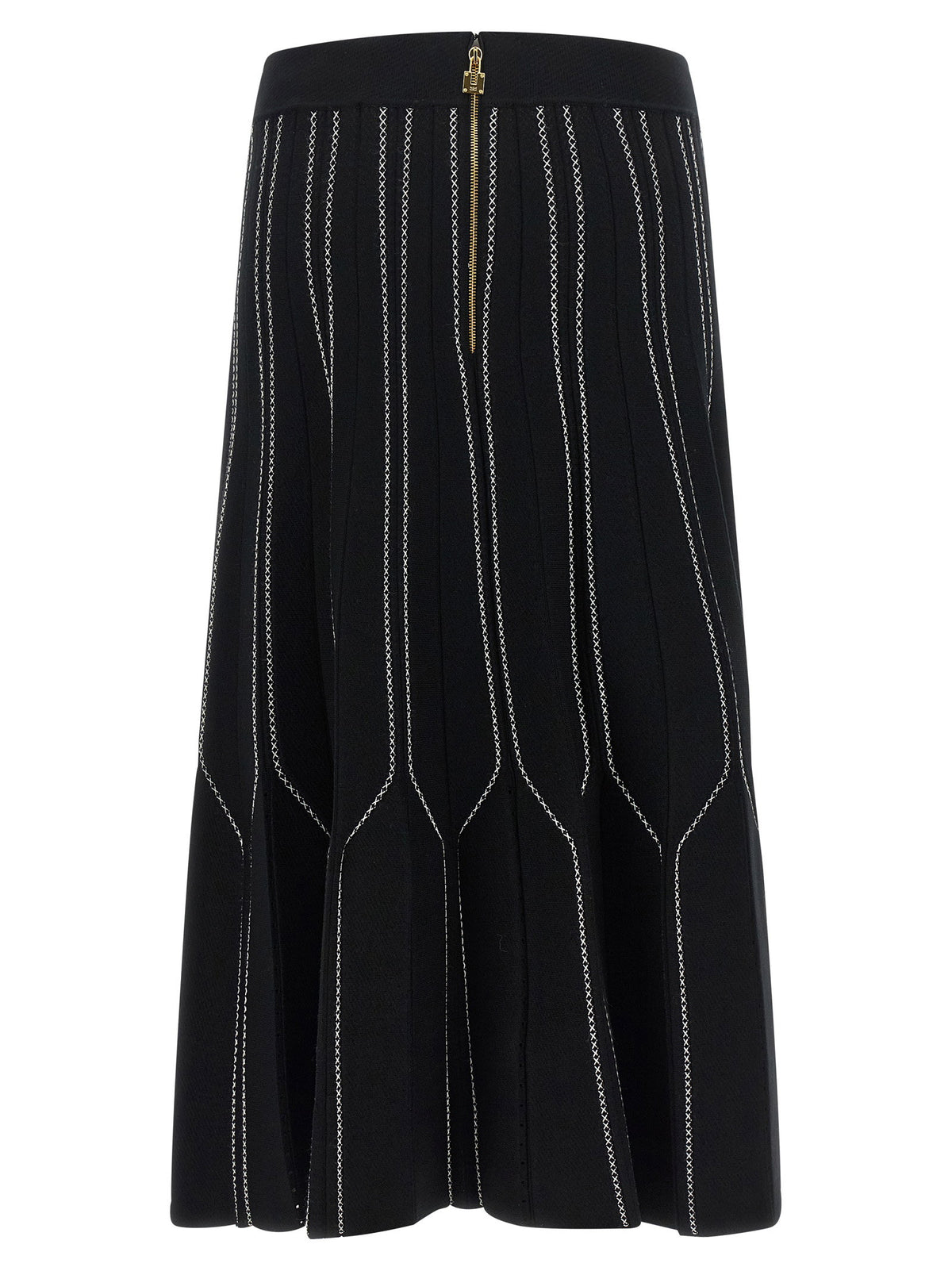 Elisabetta Franchi Origami Knit Skirt