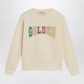Golden Goose Ivory crewneck sweatshirt with logo