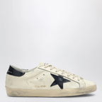 Golden Goose Super-star beige/blue low Sneakers