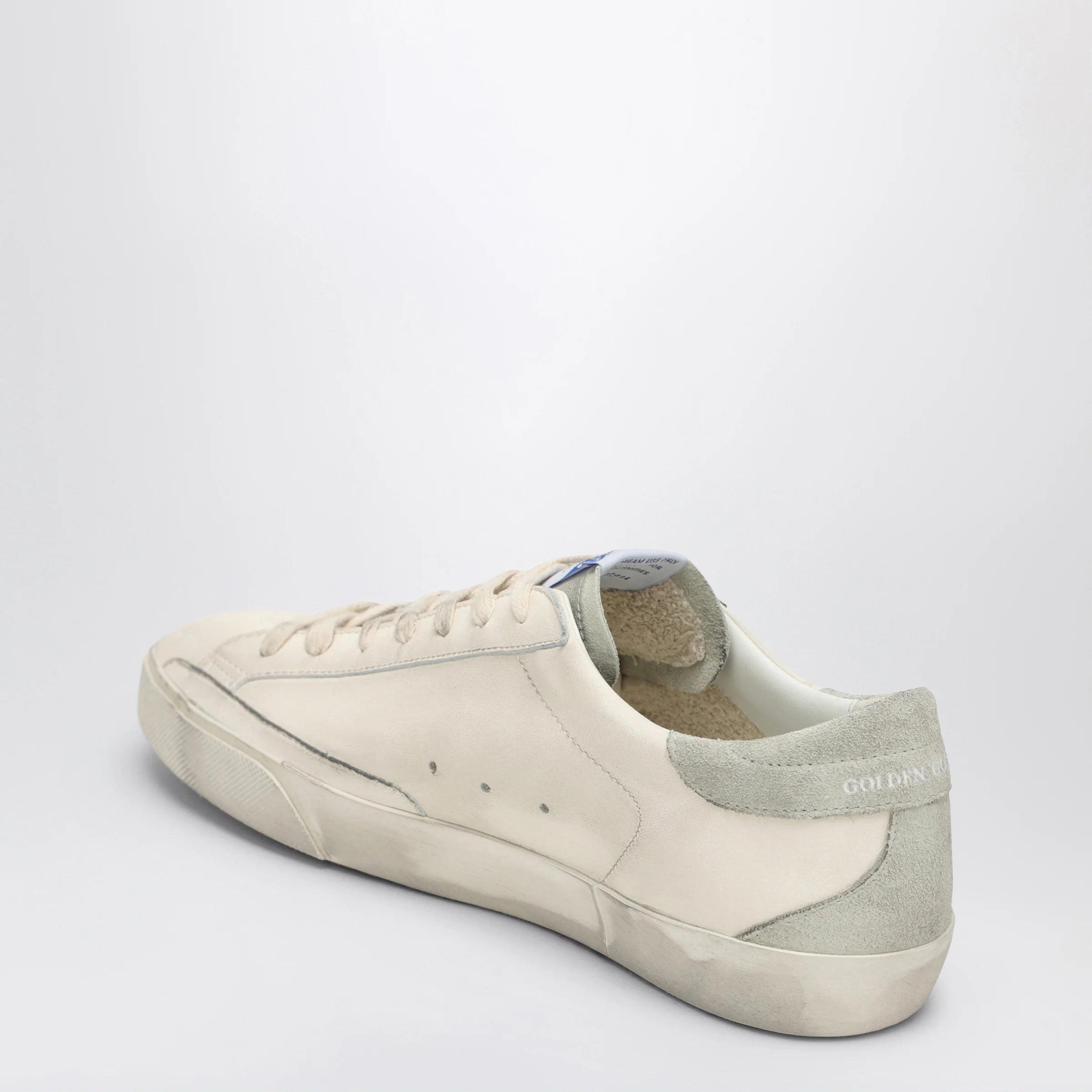 Golden Goose White/Grey Super-Star Sneakers