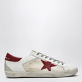 Golden Goose Super-Star sneakers in beige/white/red