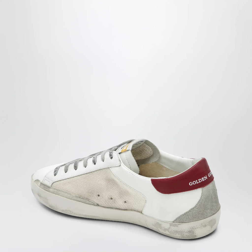 Golden Goose Super-Star sneakers in beige/white/red