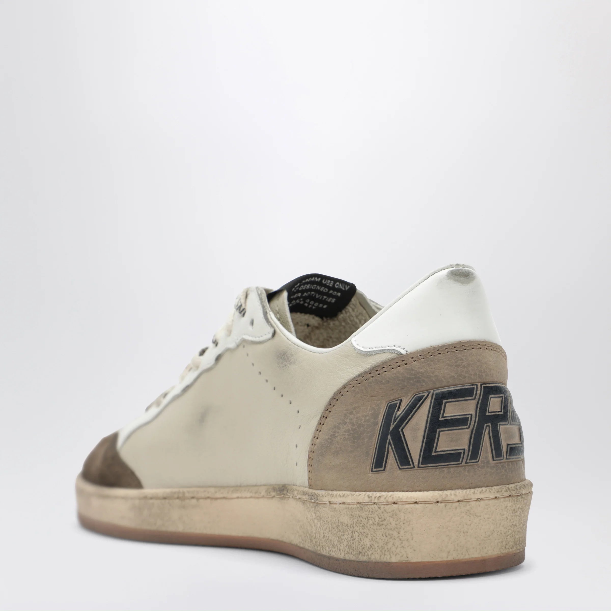 Golden Goose Cream/white/marble/blue Ball Star sneakers