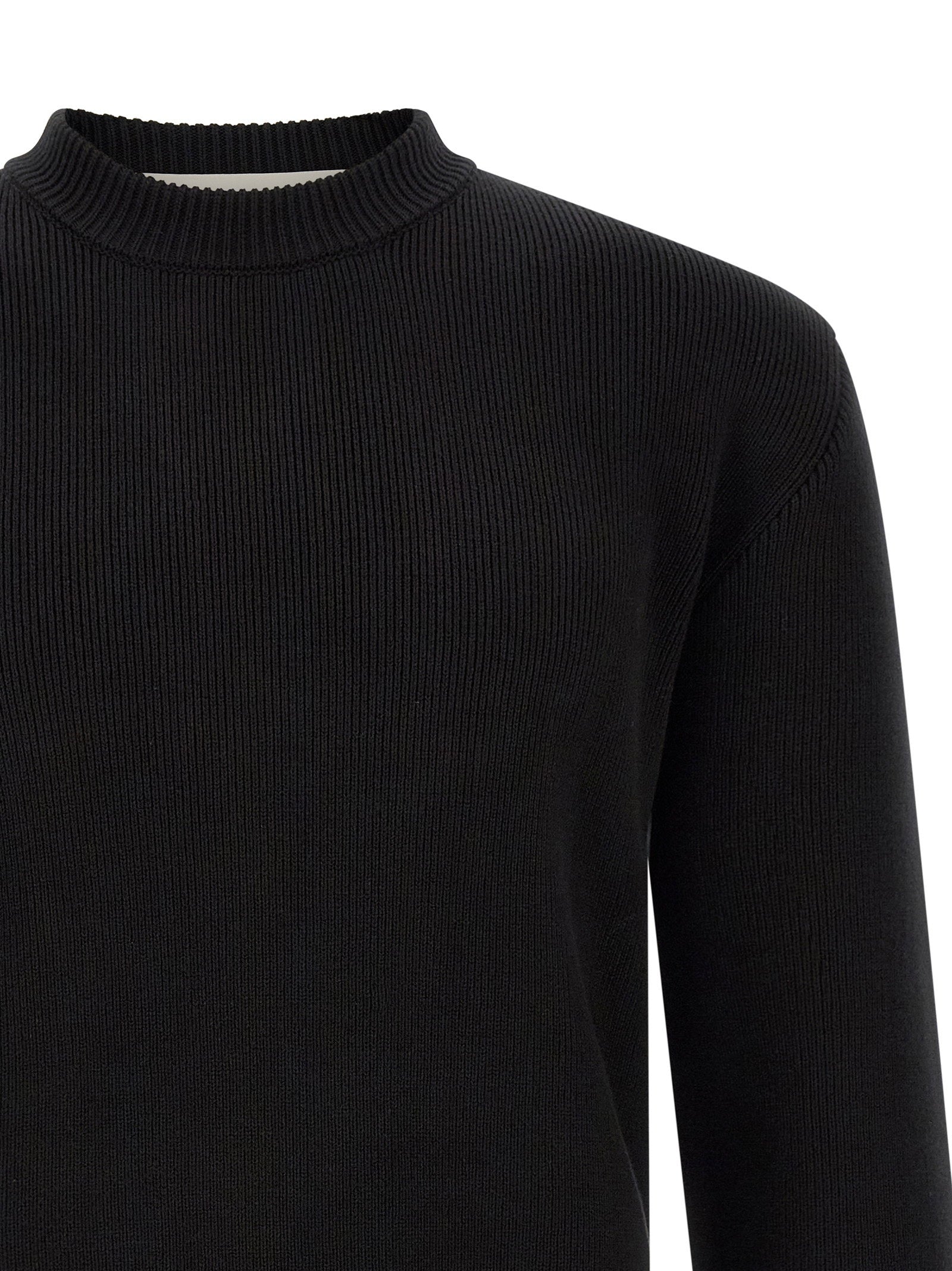 Golden Goose Ribbed Sweater With Logo
