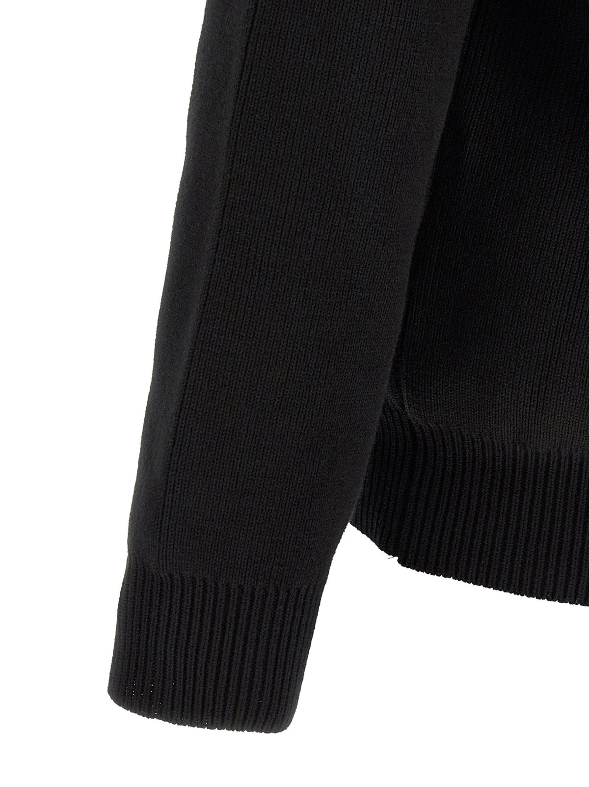 Golden Goose Ribbed Sweater With Logo