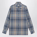 Golden Goose Indigo blue checked shirt
