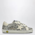 Golden Goose Old School Sneakers in platinum/cream glitter