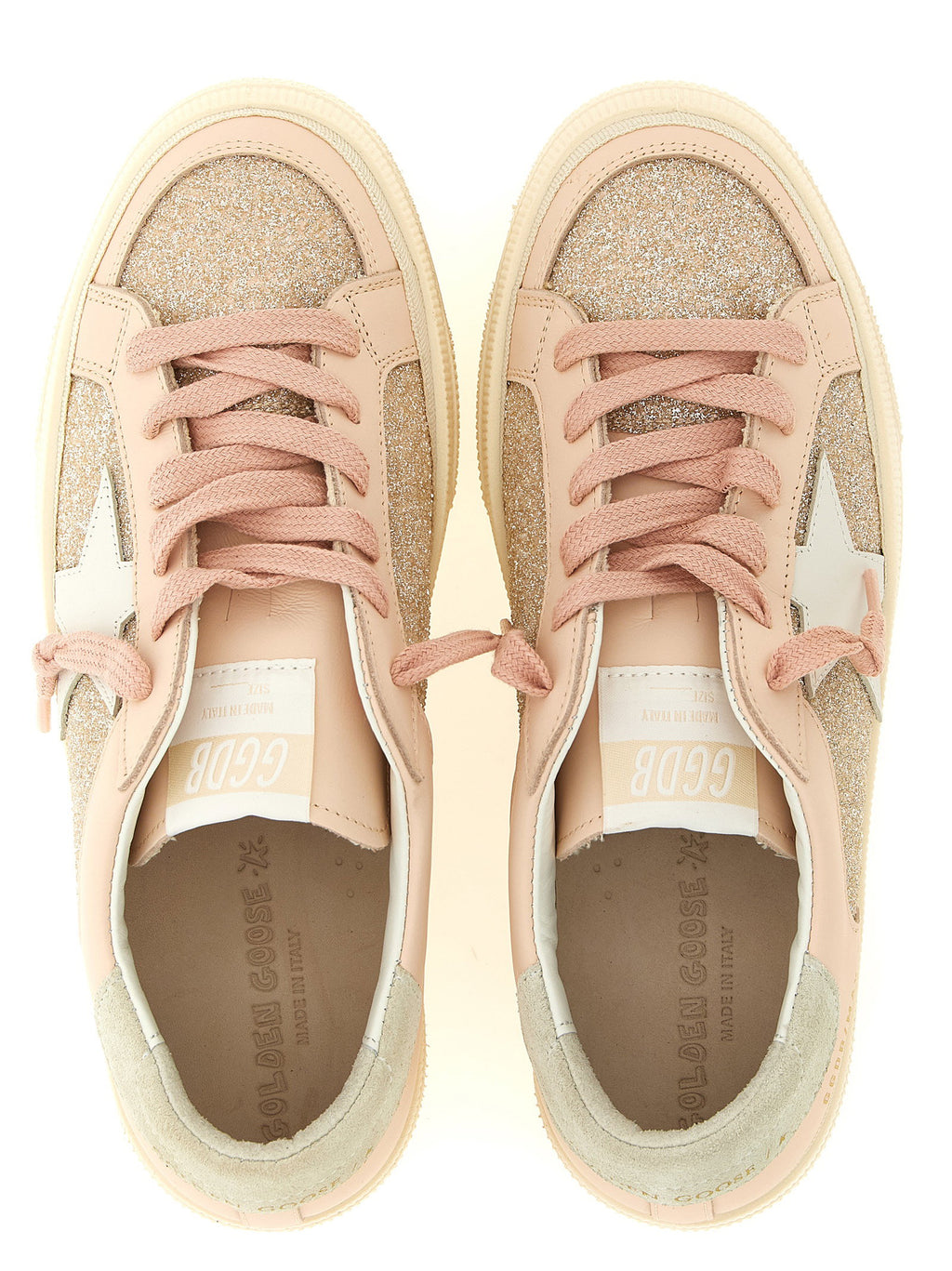 Golden Goose May Sneakers With Glitter
