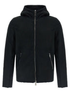 Giorgio Brato Velour Leather Hoodie