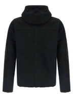 Giorgio Brato Velour Leather Hoodie