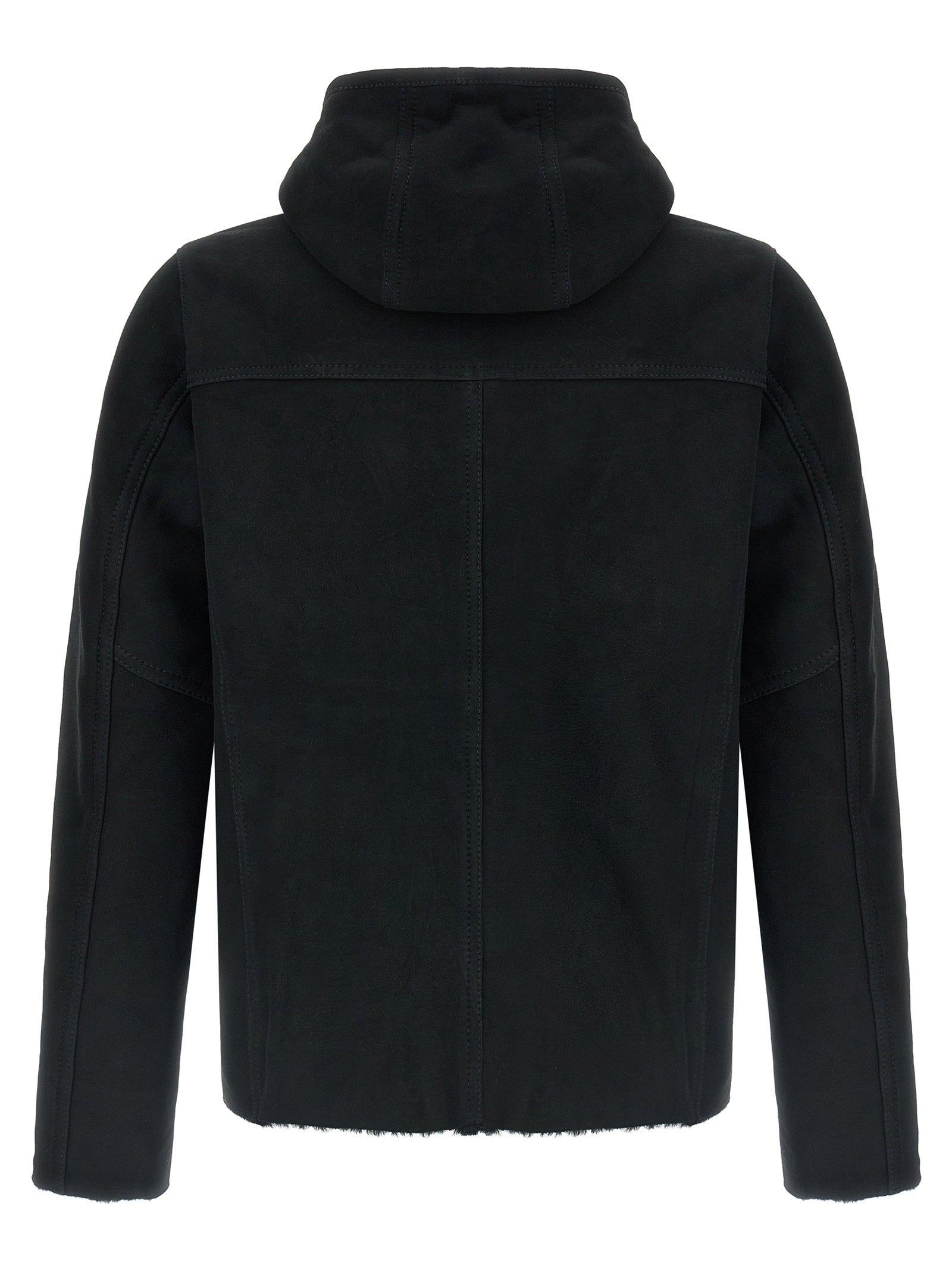 Giorgio Brato Velour Leather Hoodie