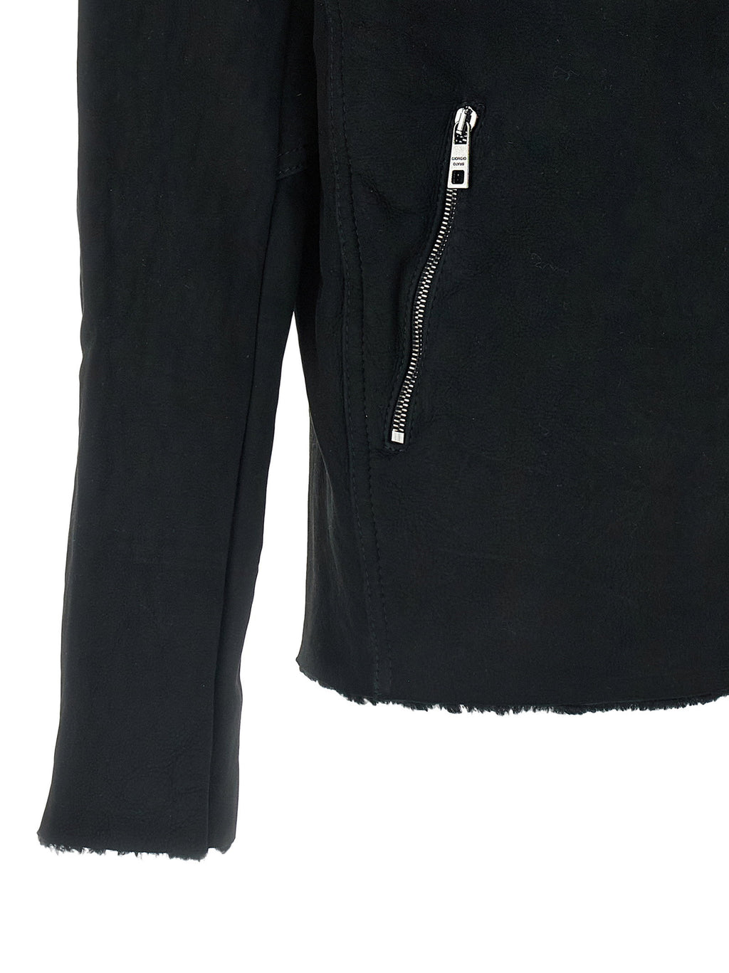 Giorgio Brato Velour Leather Hoodie