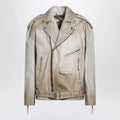 Golden Goose Beige leather Phoebe jacket