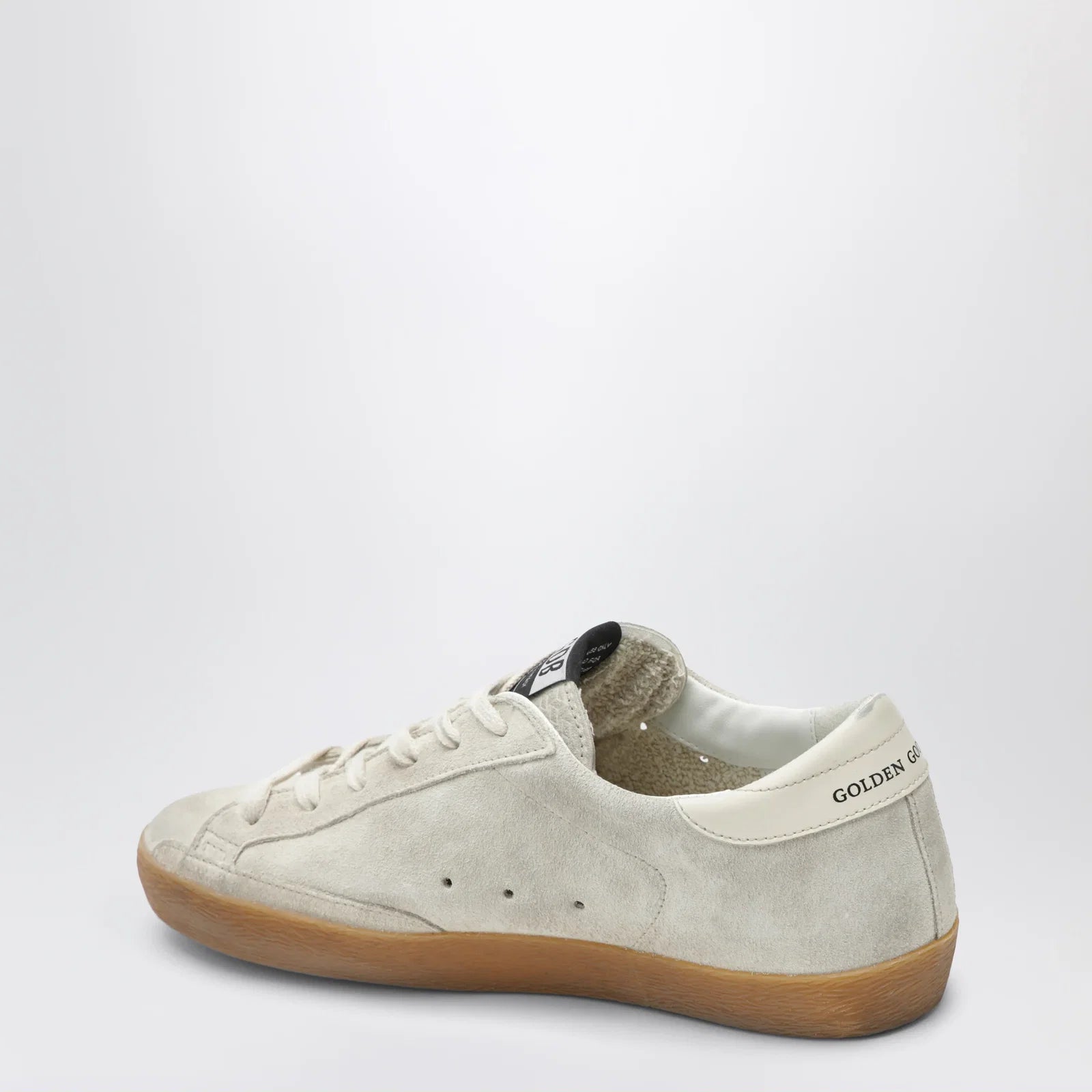 Golden Goose Super-Star sneakers in pearl with glitter star