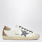 Golden Goose White/silver/gold Super-Star Sneakers