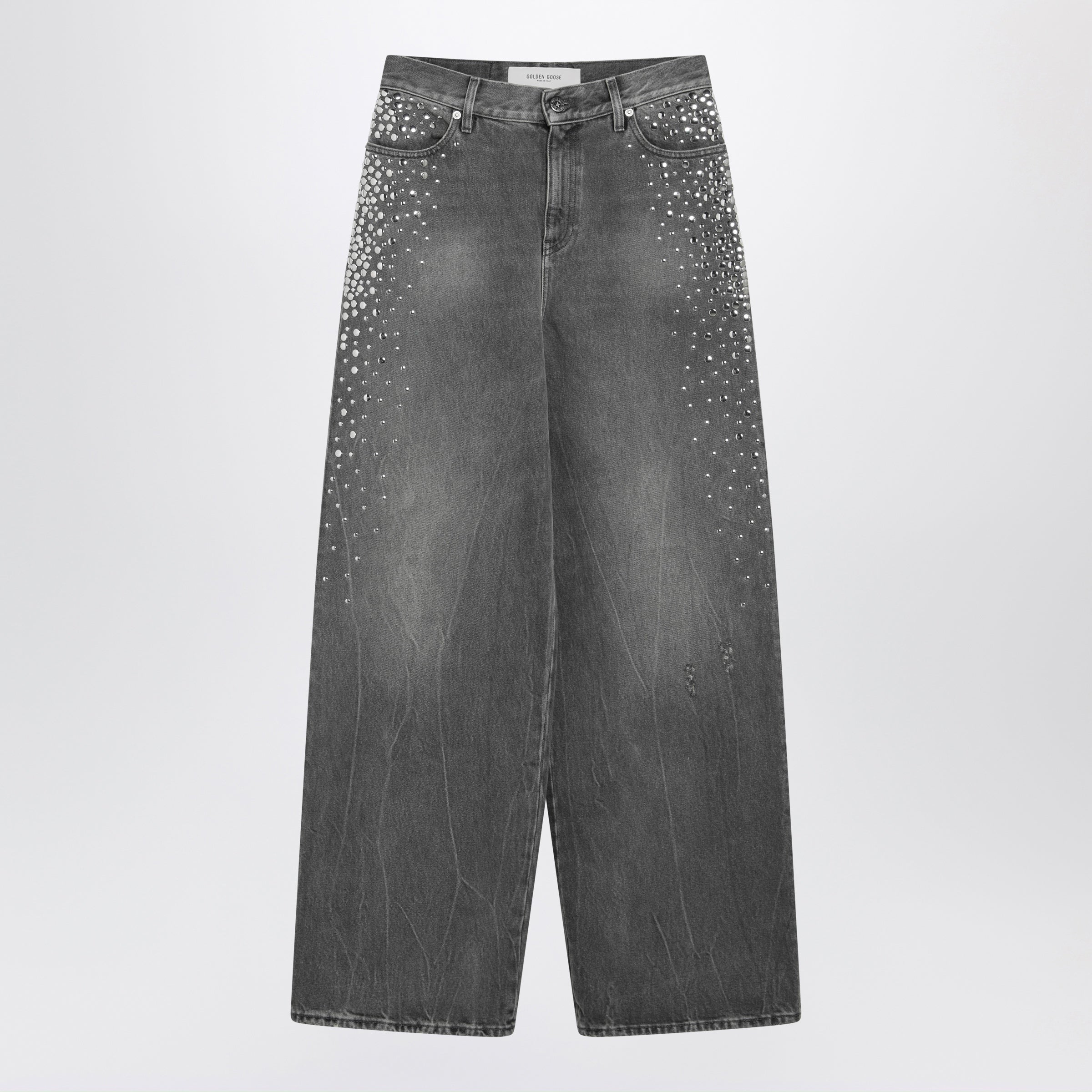 Golden Goose Melody vintage-wash cotton boyfriend jeans, grey