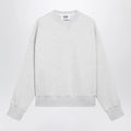 Golden Goose Women's Star cropped oversized cotton hoodie in grey