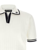Dolce & Gabbana Flat Ribbed Polo Shirt
