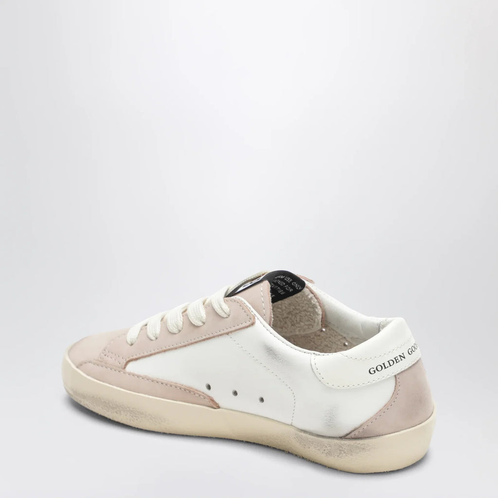 Golden Goose Super-Star sneakers in white/pink/silver