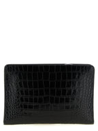 Tom Ford Croc Print Leather Clutch Bag