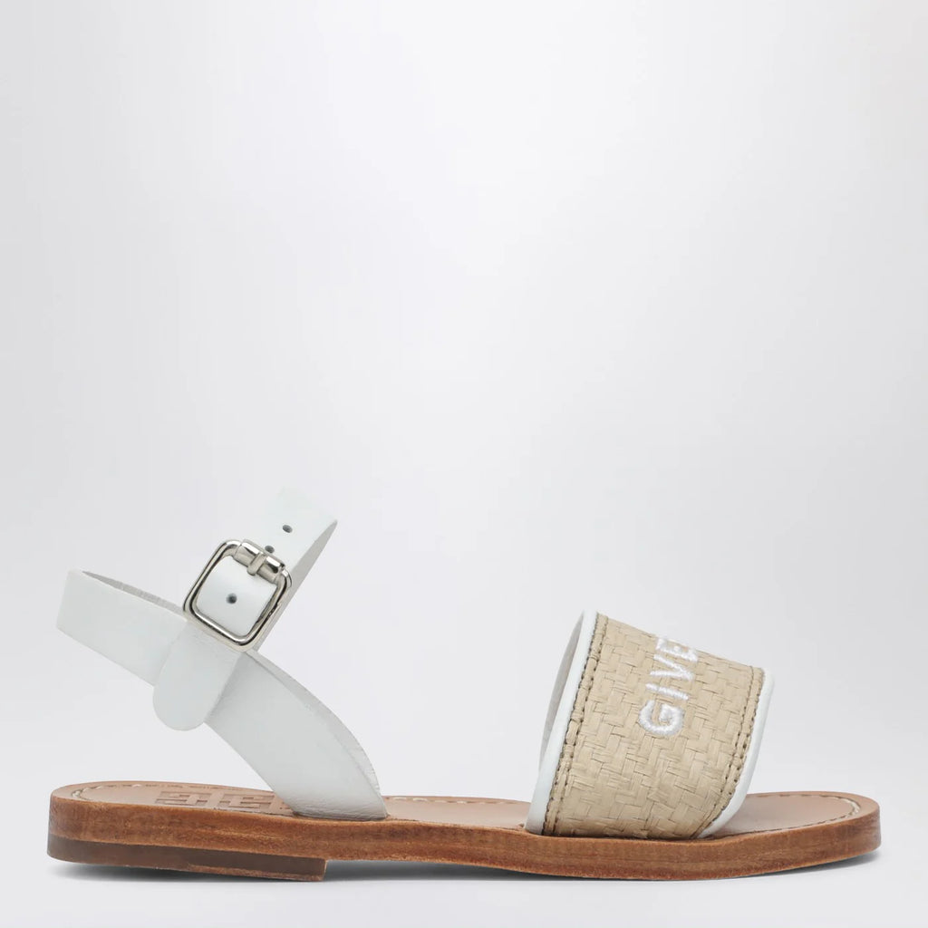 Givenchy White/beige sandals with logo
