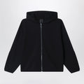 Givenchy Black zip-up sweatshirt with logo embroidery