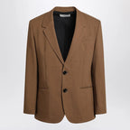 Ami Paris Hazelnut single-breasted wool jacket