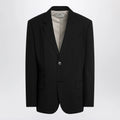 Ami Paris Black single-breasted wool jacket