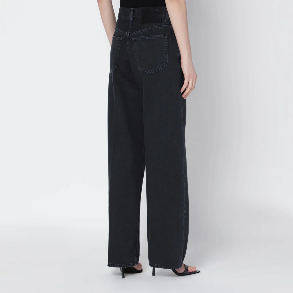 HAIKURE Charcoal wide-leg jeans
