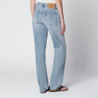 HAIKURE Lisa straight-leg jeans in cotton denim, light blue