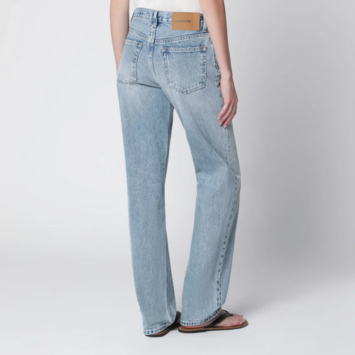 HAIKURE Lisa straight-leg jeans in cotton denim, light blue
