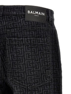 Balmain Monogram Pattern Jeans