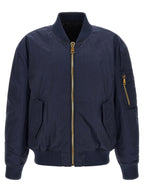 Balmain Logo Embroidery Bomber Jacket