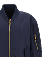 Balmain Logo Embroidery Bomber Jacket