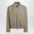 Ami Paris Beige Ami De Coeur zip-up jacket