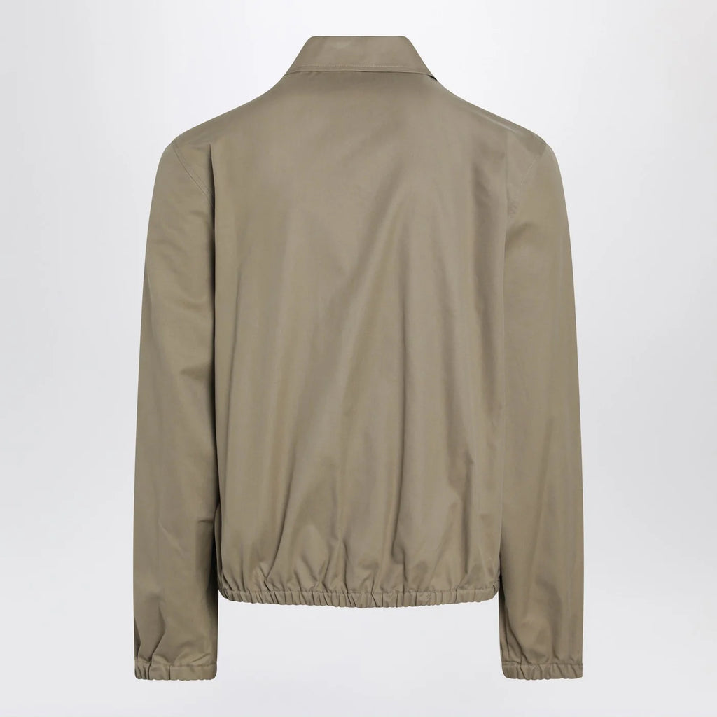 Ami Paris Beige Ami De Coeur zip-up jacket