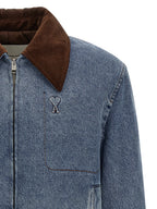 Ami Paris Ami De Cœur Denim Jacket