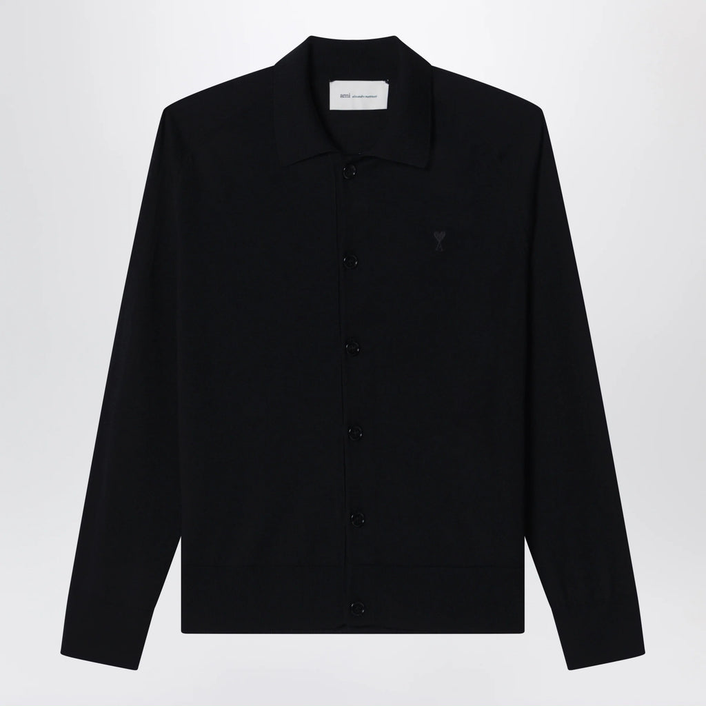 Ami Paris Black wool cardigan