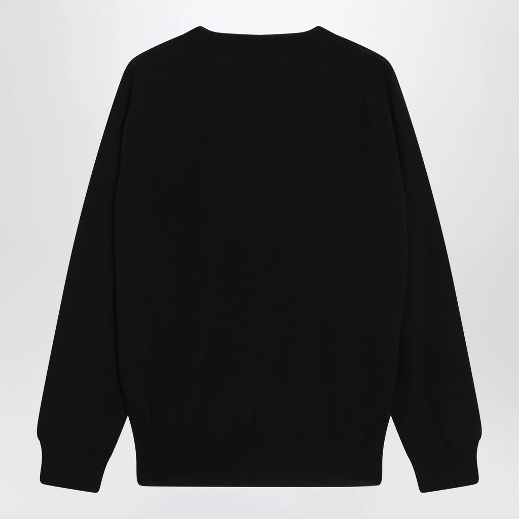 Black Ami de Coeur wool sweater by Ami Paris