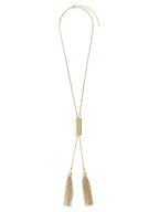 Balmain Snake Necklace With Tassels
