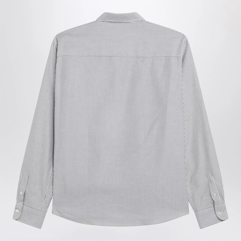 Ami Paris Ami De Coeur striped white shirt