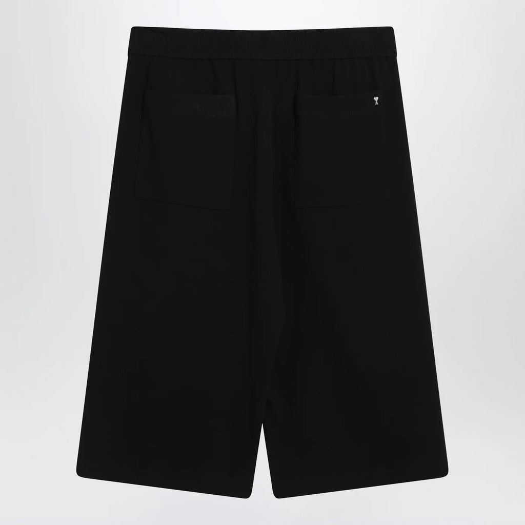 Ami Paris Bermuda wide black in cotton